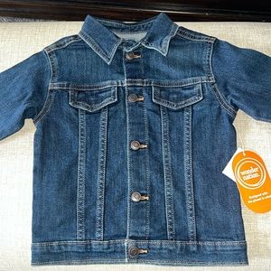 Toddler unisex Wonder Nation Denim button up jacket.